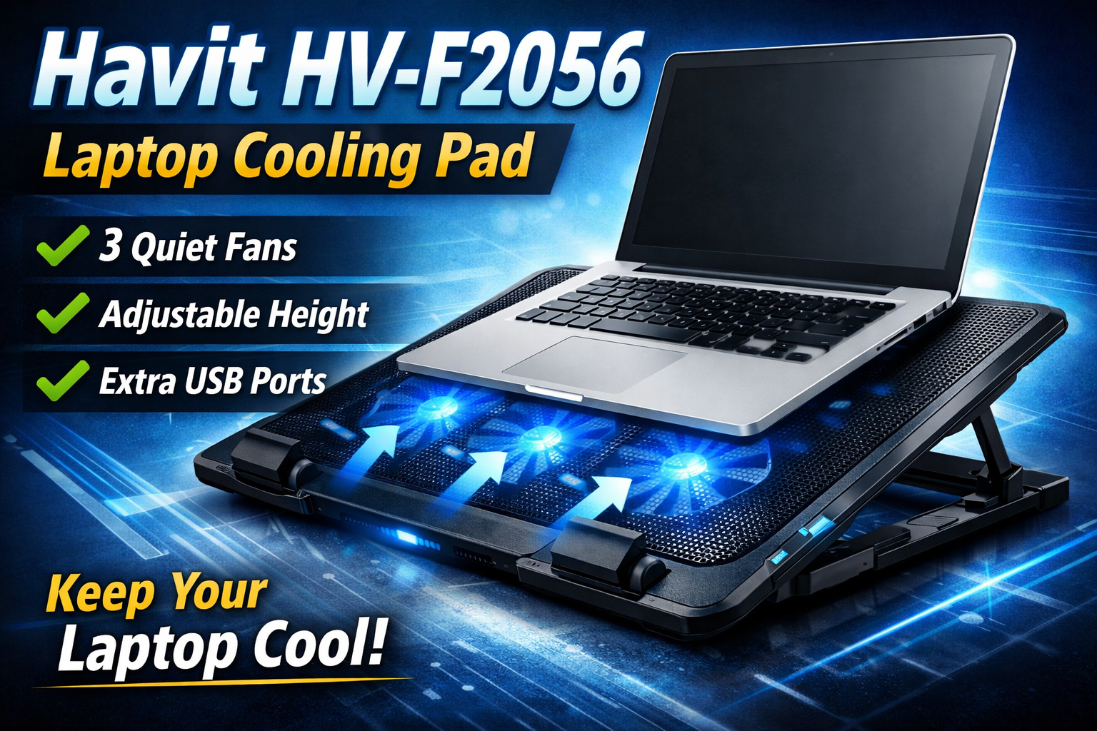 Havit HV-F2056 15.6-17″ Laptop Cooler Cooling Pad